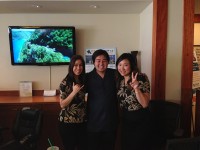 The lady on the left is Ms. Takeuchi, the lady on the right is Concierge Kylie Sueoka.