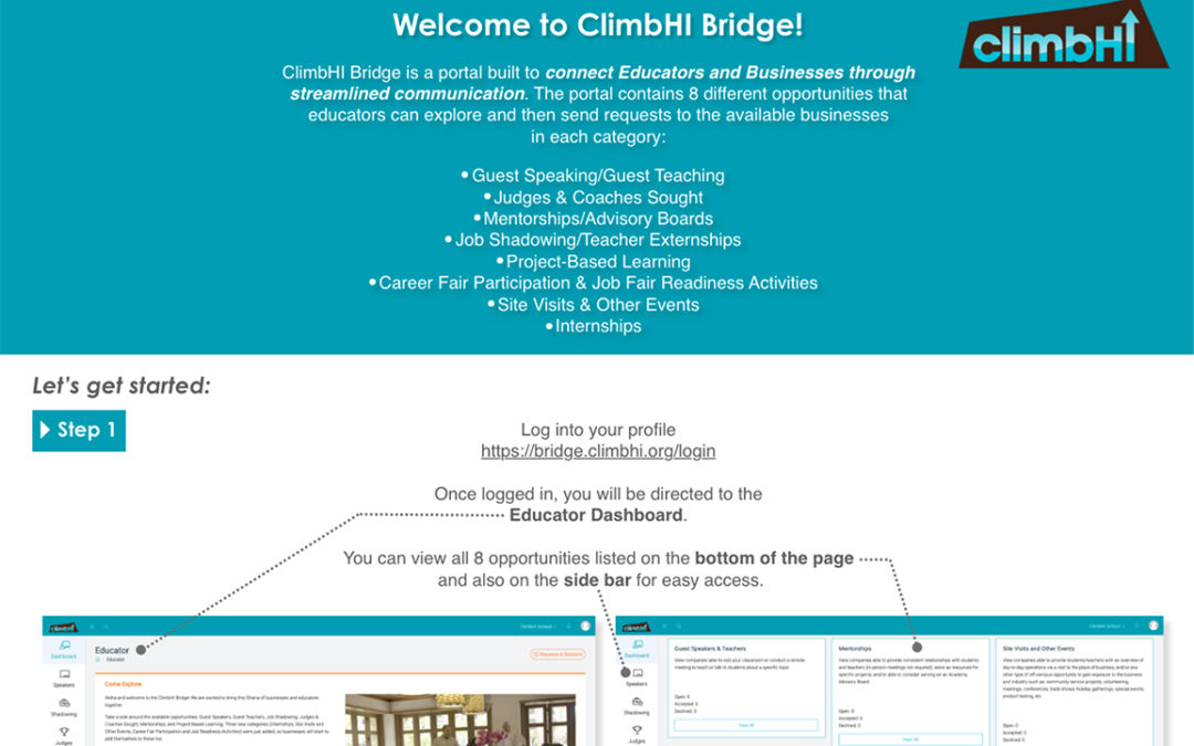 ClimbHI Bridge Steers Students Toward Careers