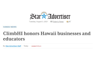 ClimbHI Honors Hawaii Businesses and Educators