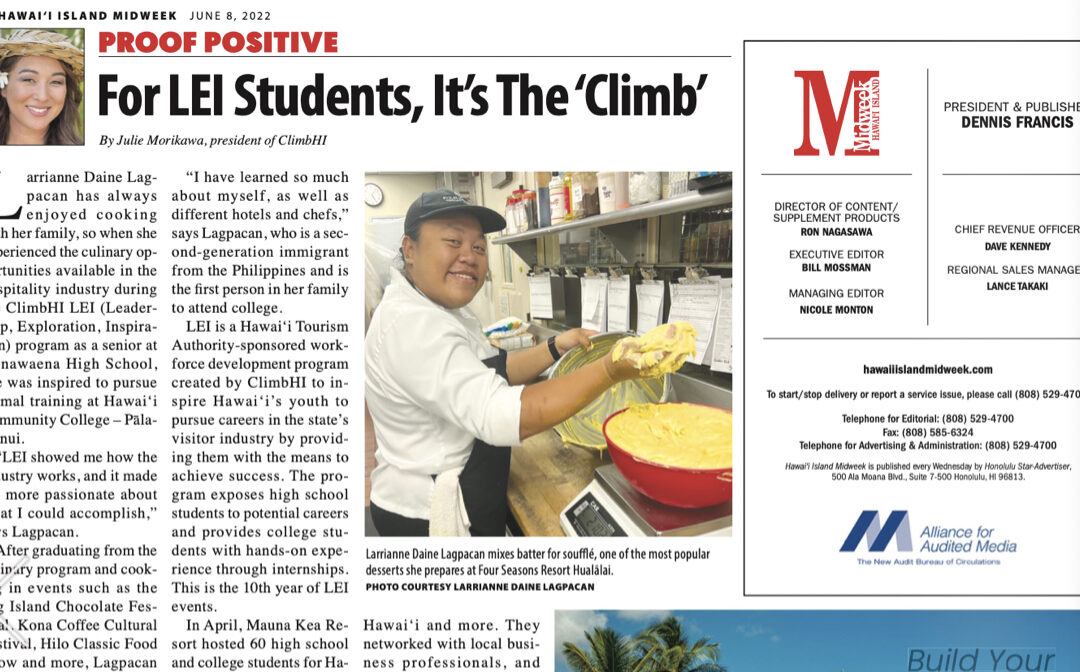 For LEI Students, It’s The ‘Climb’